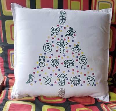 Large Christmas Themed Pillows