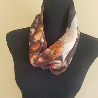 Chiffon Scarf - Acorns