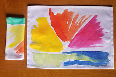 Watercolor Placemat (Sold Individually)